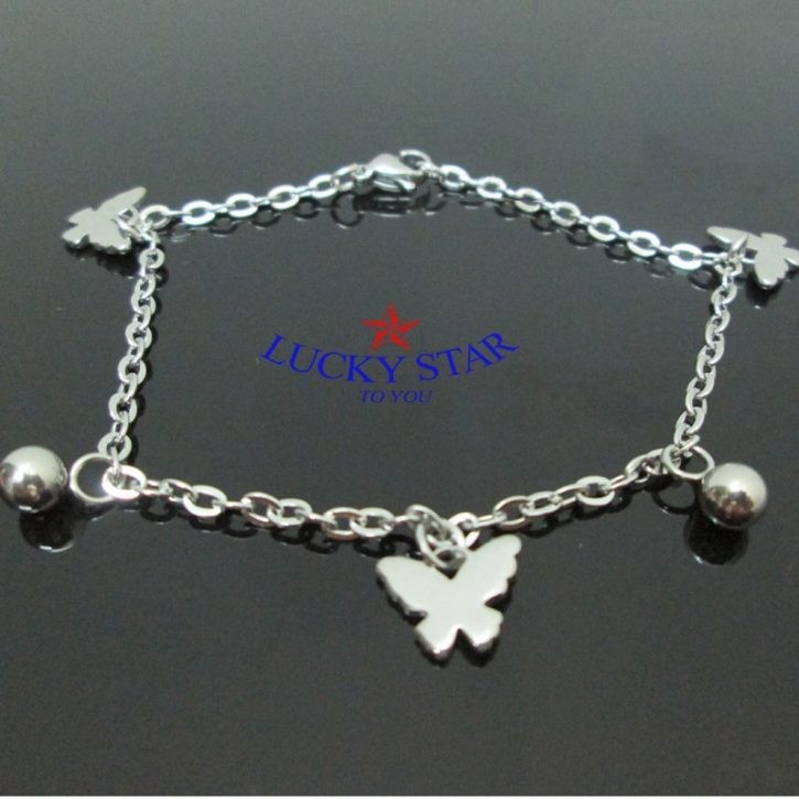Lắc Tay – Lắc Chân Bướm Inox