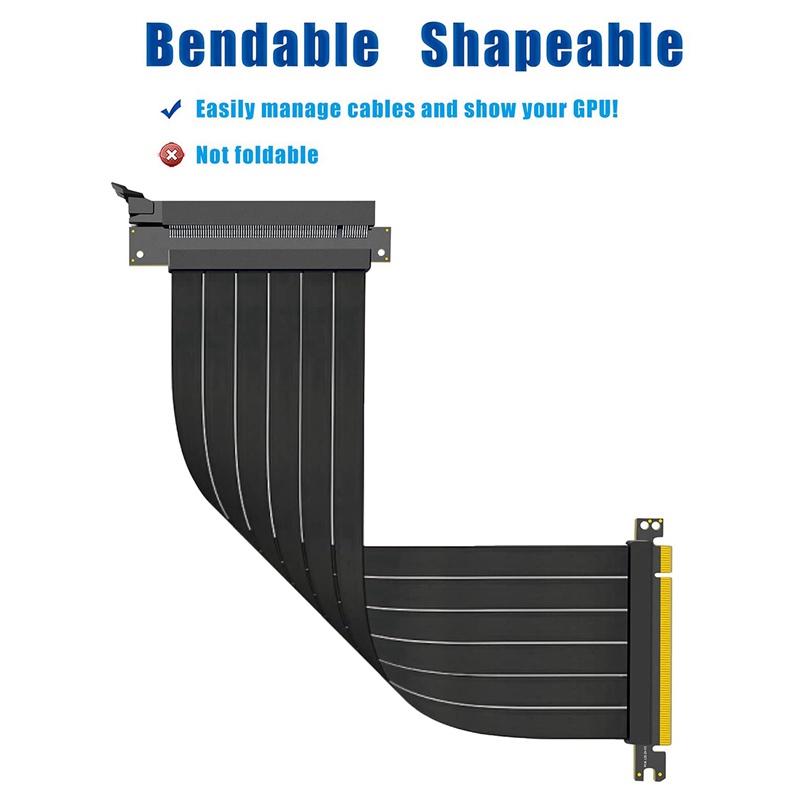Dây cáp mở rộng thẻ đồ họa PCIE 3.0 16X 180 độ 1X15cm | BigBuy360 - bigbuy360.vn