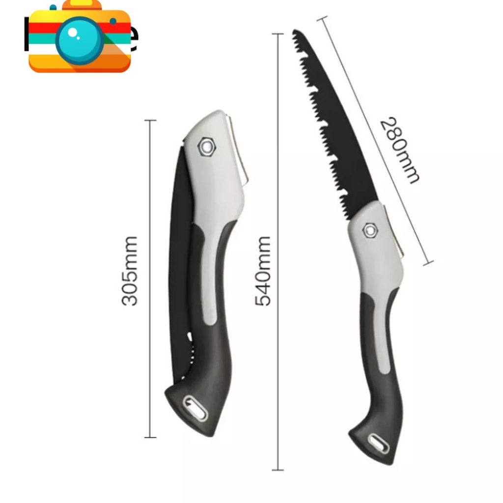 Cưa Cầm Tay Gấp Gọn, Cưa Cây Cưa Gỗ Cưa Xếp Lưỡi Thép Hợp Kim SK5, Lưới Cưa ( loại kích thước lớn )
