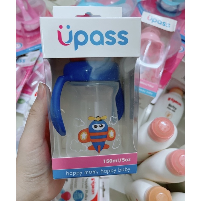 Bình uống nước có ống hút Upass 150ml