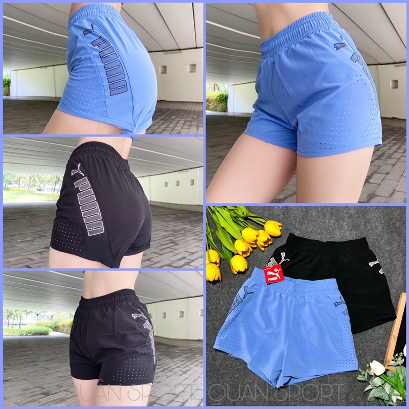 QUẦN ĐÙI THỂ THAO 2 LỚP DÀNH CHO NỮ TẬP GYM, CHẠY BỘ, DANCE