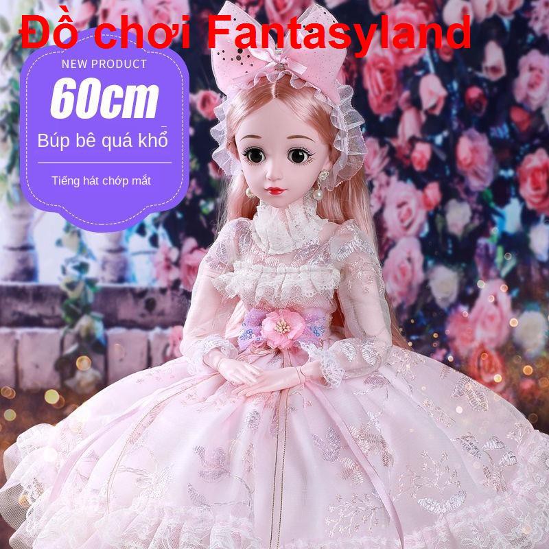 Bộ búp bê Barbie ngoại cỡ 60 cm, bé gái, công chúa, đồ chơi sinh nhật độc thân quà tặng vảimocbo