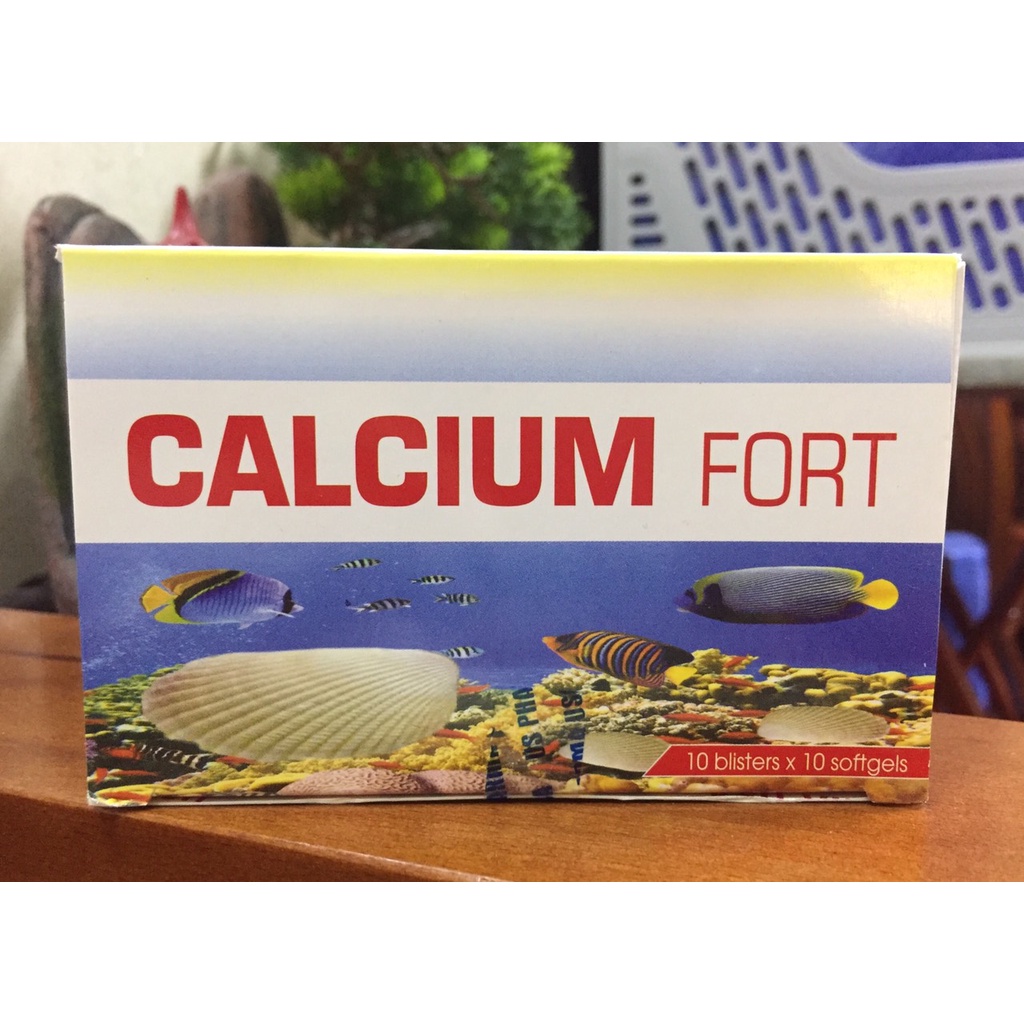 VIÊN UỐNG CALCIUM FORT Hộp 100 viên bổ sung calci, D3, E, DHA, EPA