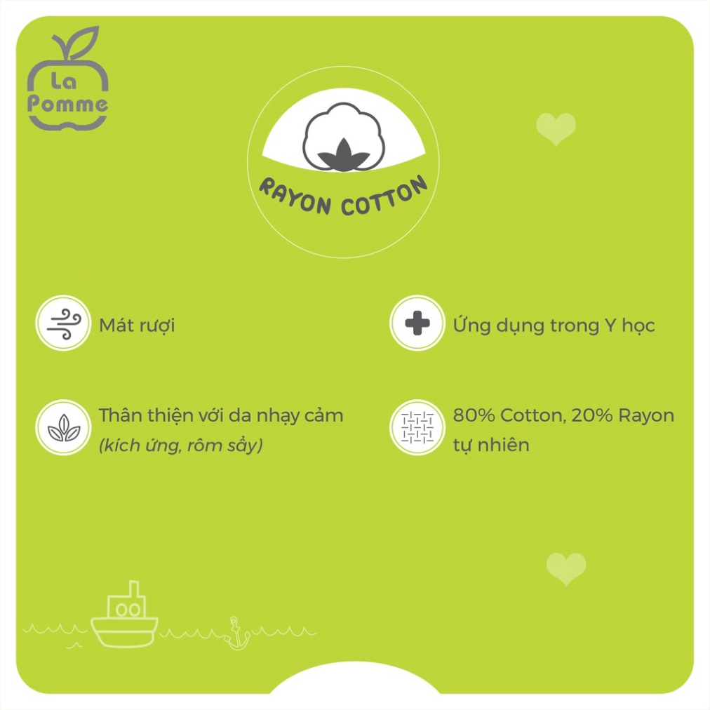 SL195 Bộ dài tay kẻ Chú Rái cá La Pomme - Hồng