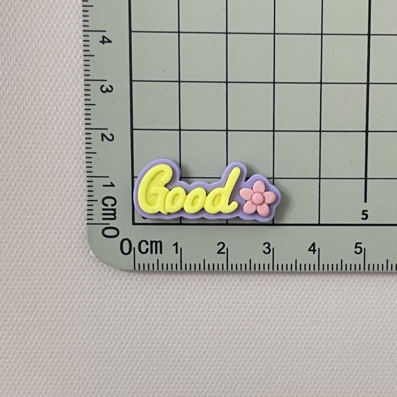 Bộ 10 Kẹp Tóc Nhựa Họa Tiết Chữ Cái Tiếng Anh Màu Trơn Thời Trang