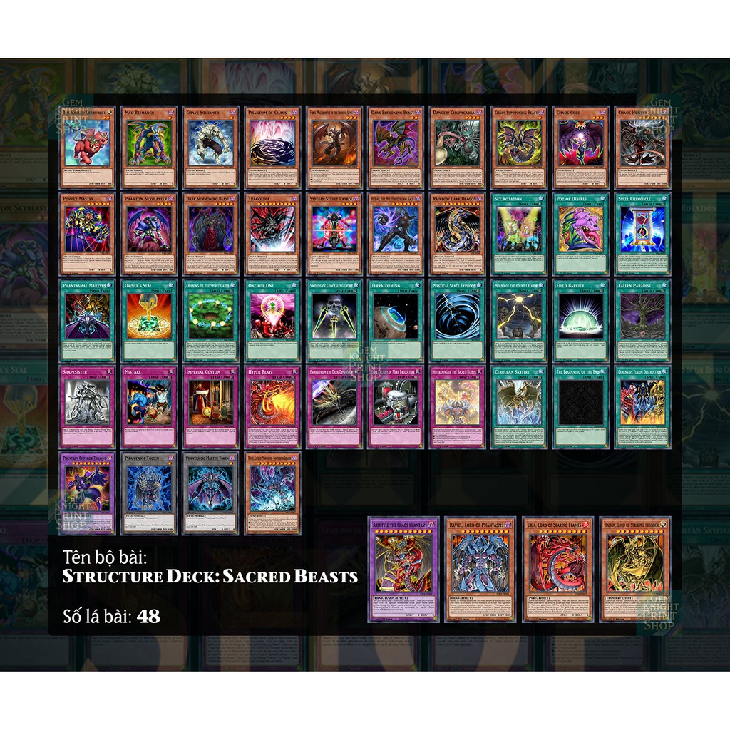 Bộ bài Yugioh - Structure Deck: Sacred Beasts