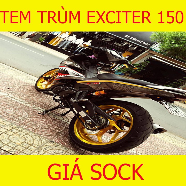 Tem Trùm Xe Exciter 150 Ex ( mẫu mới hot nhất)