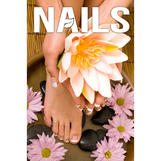 GIÁ XƯỞNG] TRANH DÁN KÍNH 3D 2 MẶT TRANG TRÍ SALON TÓC/SPA/NAIL/PHUN XĂM Kích thước 70x100