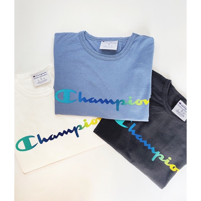 Áo thun Champion Dyed Gradient logo unisex Chính Hãng
