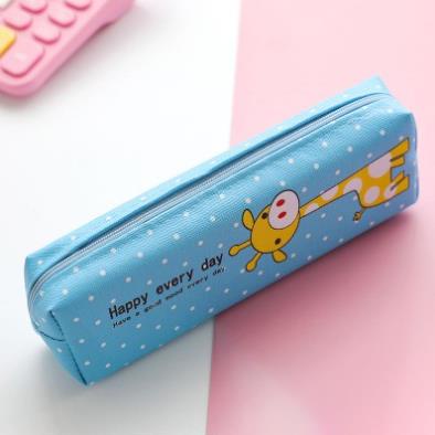 Bóp bút vải hoạt hình màu sắc siêu dễ thương