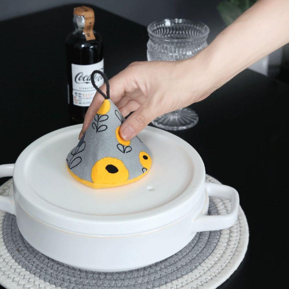 Vỏ Kẹp Nồi Tráng Men / Nồi / Nồi Bằng Vải Cotton Họa Tiết Kẻ Sọc Phong Cách Nhật Bản Tinh Tế Đa Năng Tiện
