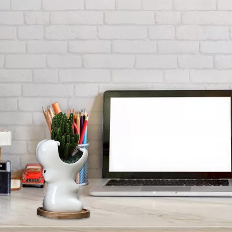 Sa Khuôn Silicon Làm Chậu Hoa Trang Trí Sân Vườn Diy