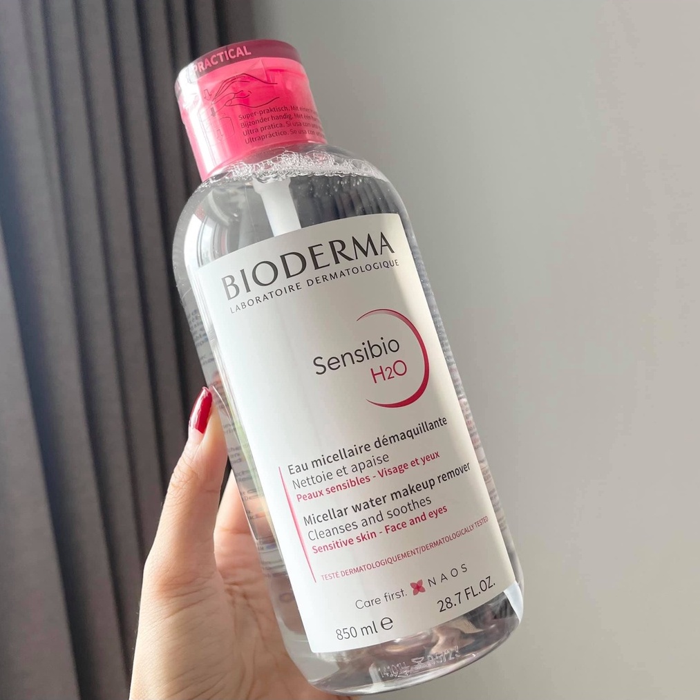 NẮP NHẤN 850ML - Tẩy Trang Bioderma NẮP NHÚN Pháp