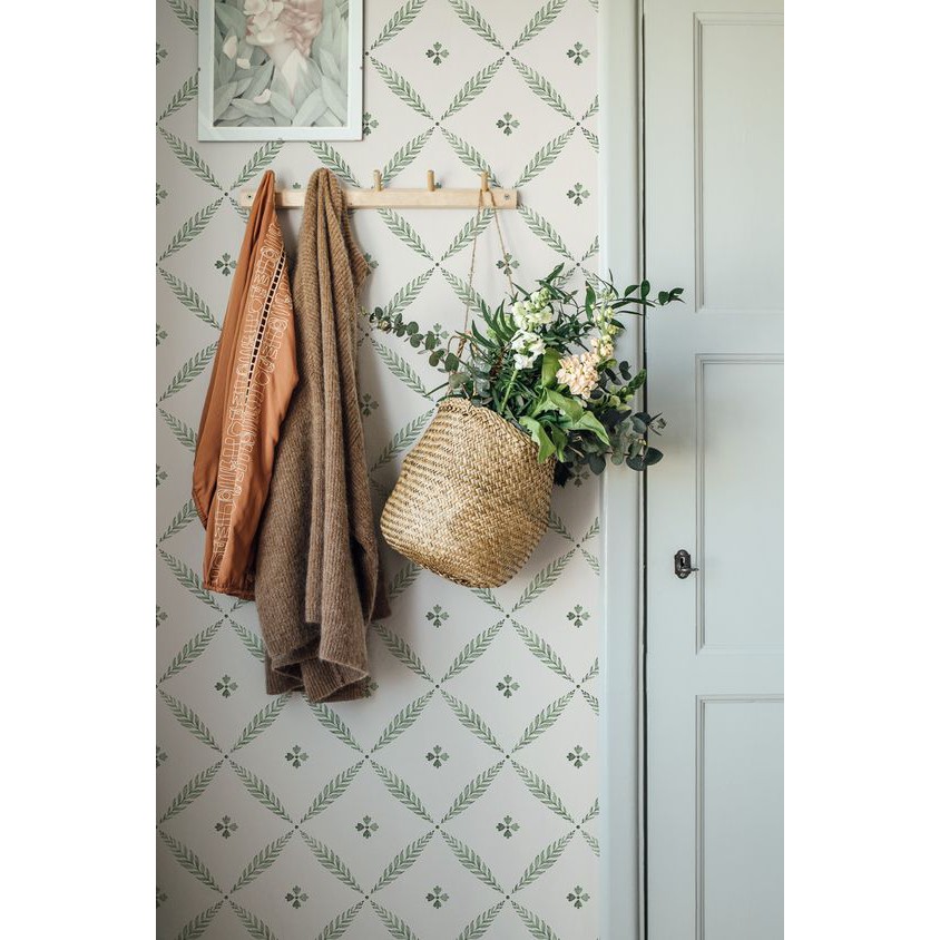 Giỏ cói trồng cây, giỏ xách đi chợ Smile Decor đơn giản, bảo vệ môi trường