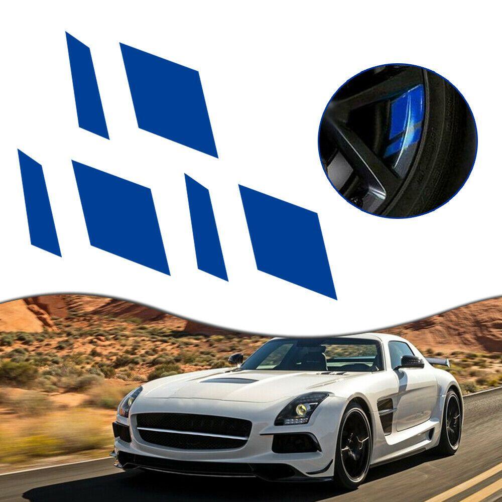 MYRONGVN Bộ 6 Miếng Dán Trang Trí Vành Bánh Xe Hơi Độc Đáo Mới