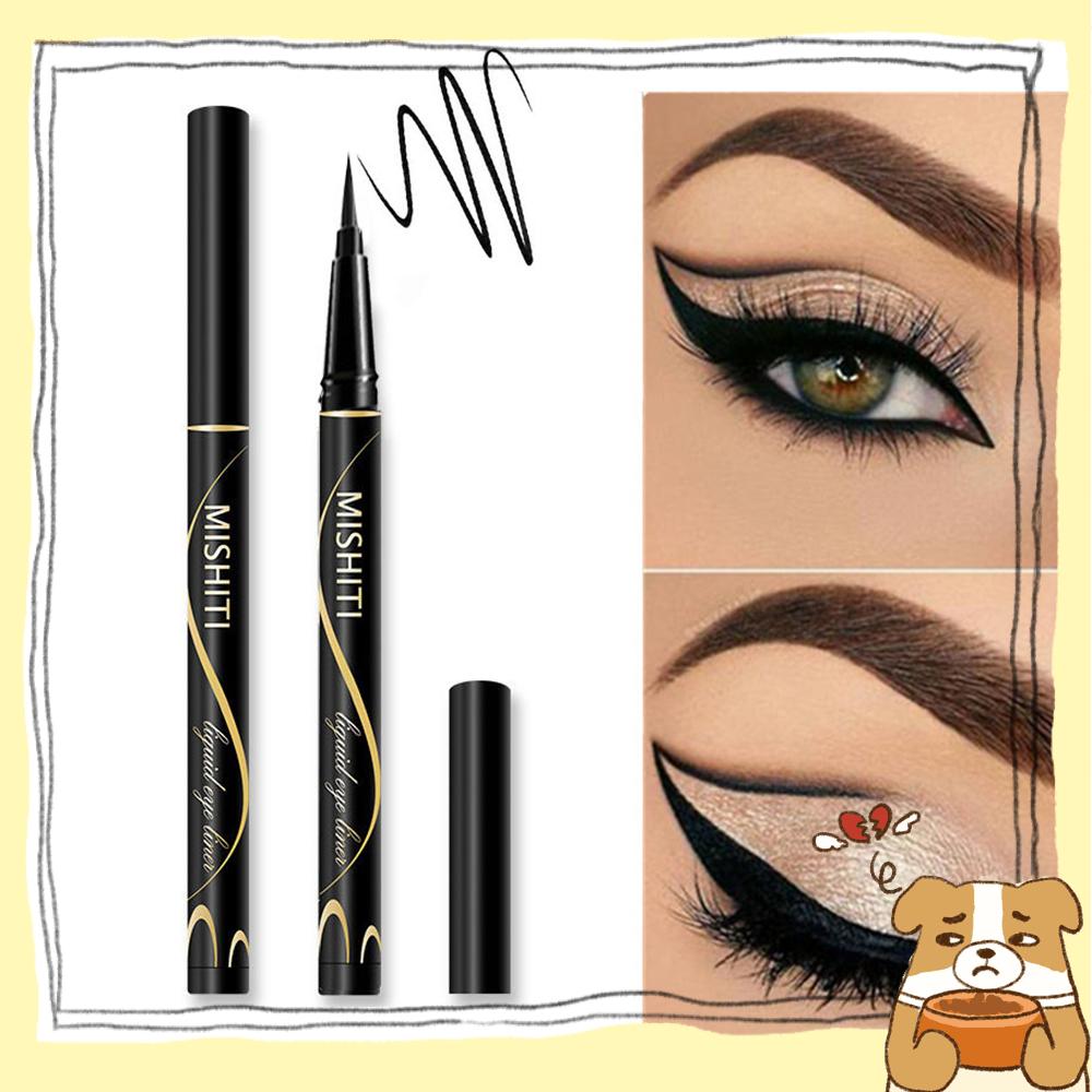 Bút Kẻ Mắt Dạng Lỏng Màu Đen Lì Nhanh Khô Lâu Trôi Không Thấm Nước