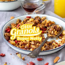 Ngũ Cốc Granola Lợi Sữa Super Nutty (Ohh Granola) 250g - Hạt óc chó, mắc ca, tiêu chuẩn chất lượng FDA Hoa Kỳ