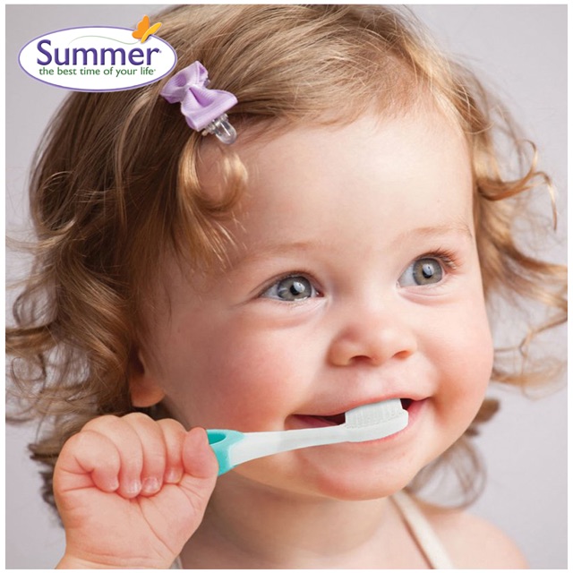 Bộ bàn chải chăm sóc răng miệng 3 giai đoạn Summer - Mỹ