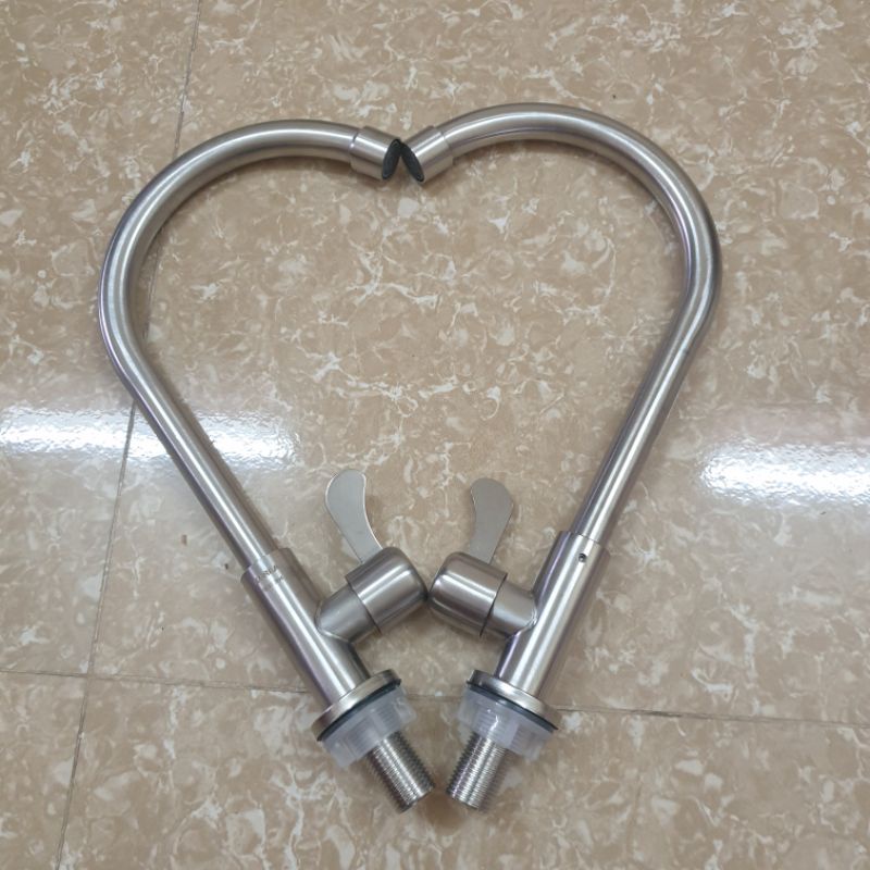 Vòi rửa bát đơn lạnh Sus 304