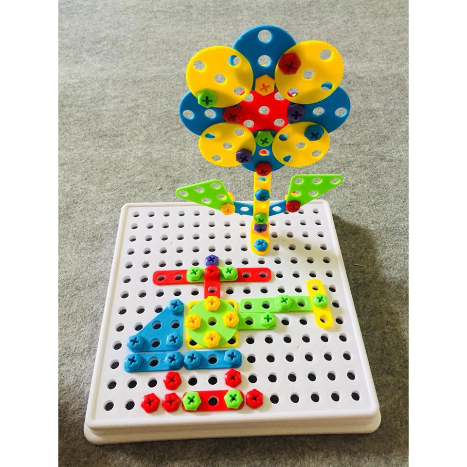 Bộ lắp ghép Ốc vít Building block 4in1