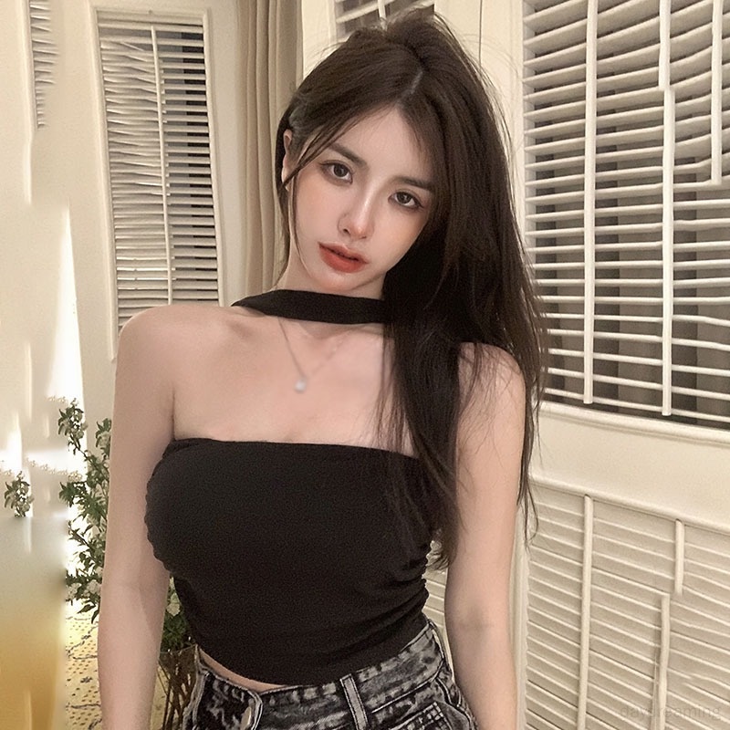 Áo Lửng Cổ Yếm Thời Trang Mùa Hè Quyến Rũ Cho Nữ