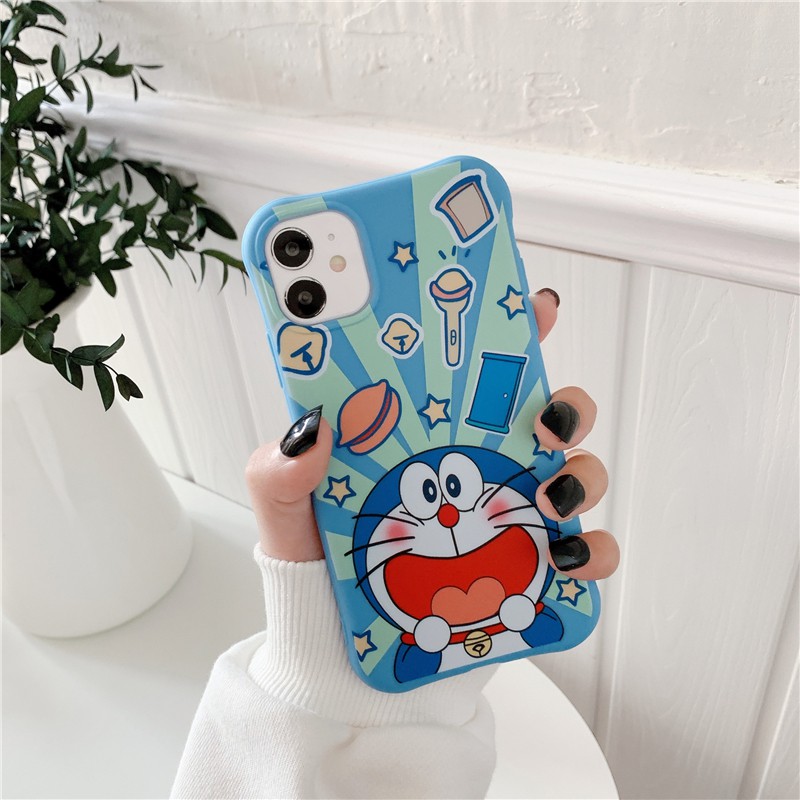 Ốp điện thoại silicon mềm eo mỏng in hình doraemon cho iPhone 12 Mini 12 Pro Max 11 Pro Max Xs Max X Xr 6 6S 7 8 Plus