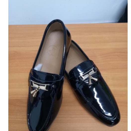 Giày lười nam da bóng chuông vàng - Vrg1290 - màu đen- MS8 | BigBuy360 - bigbuy360.vn