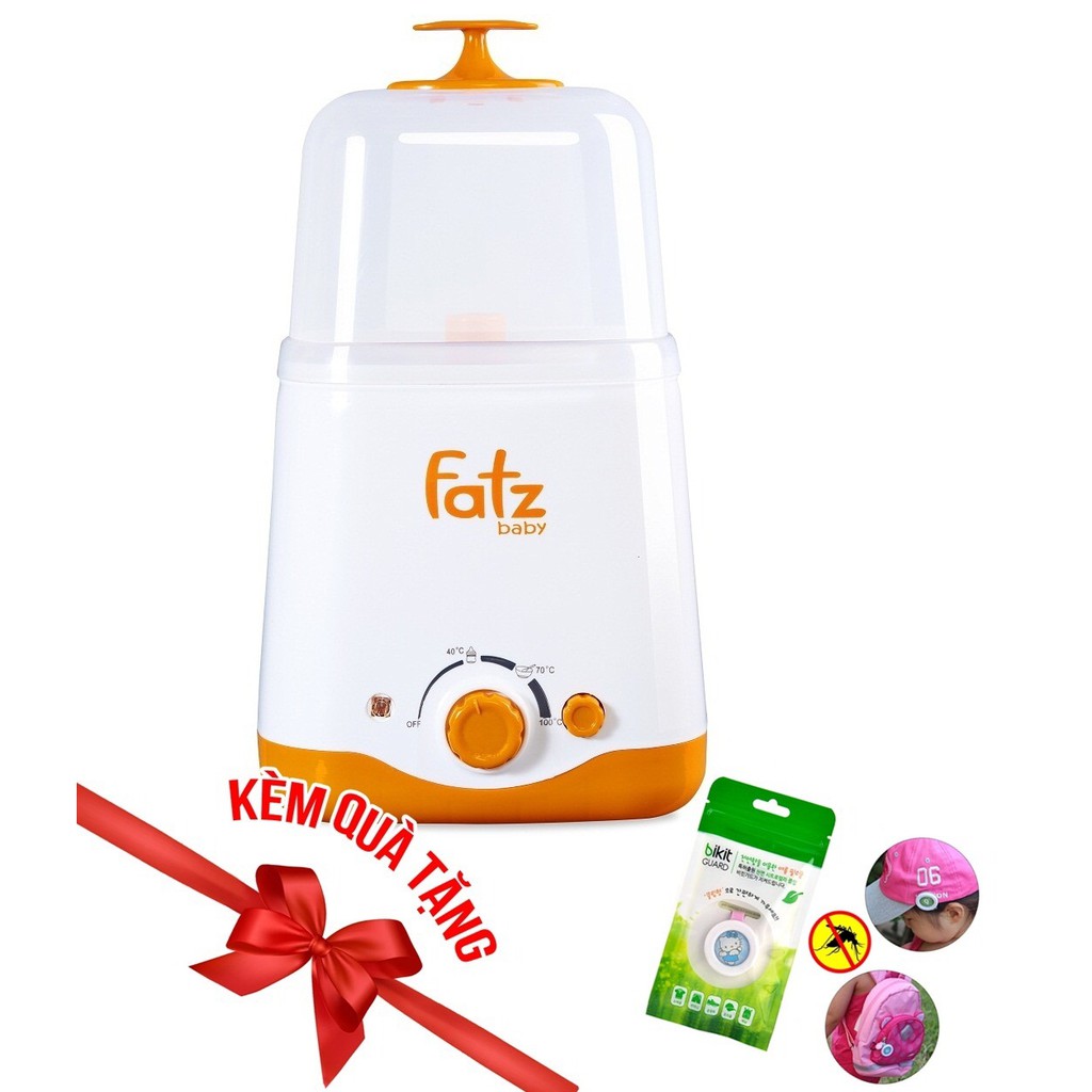 Máy hâm sữa tiệt trùng đôi FATZBABY FB3012 - Tặng kẹp đuổi muỗi Bikid Hàn Quốc