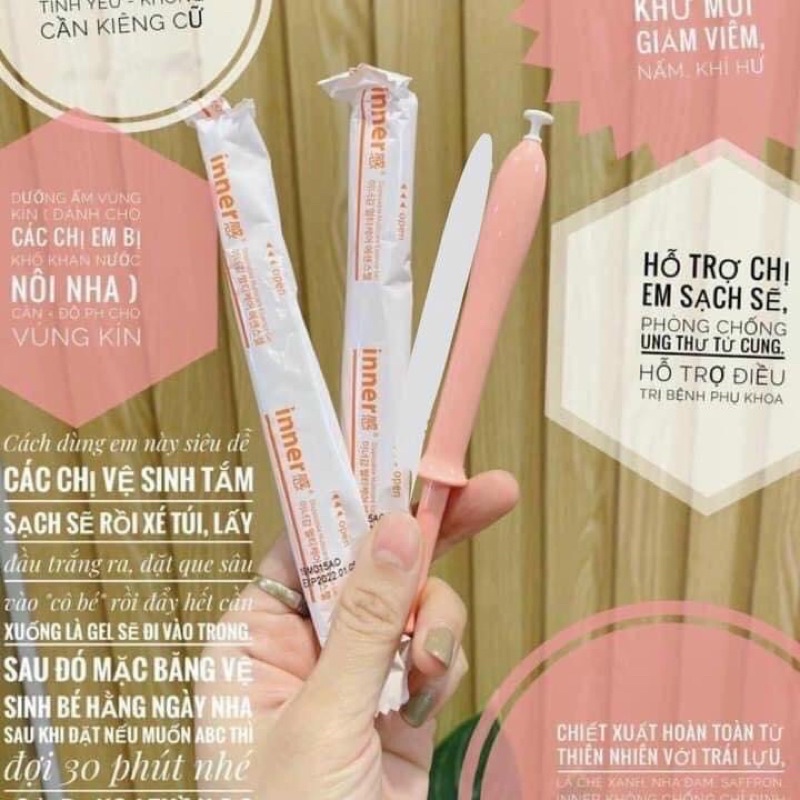 Đũa Thần Inner Gel  - CHÍNH HÃNG Hàn Quốc - Gell Phụ Khoa, Vệ Sinh Vùng kín -  Dưỡng ẩm, Se Khít, Làm Hồng, an Toàn