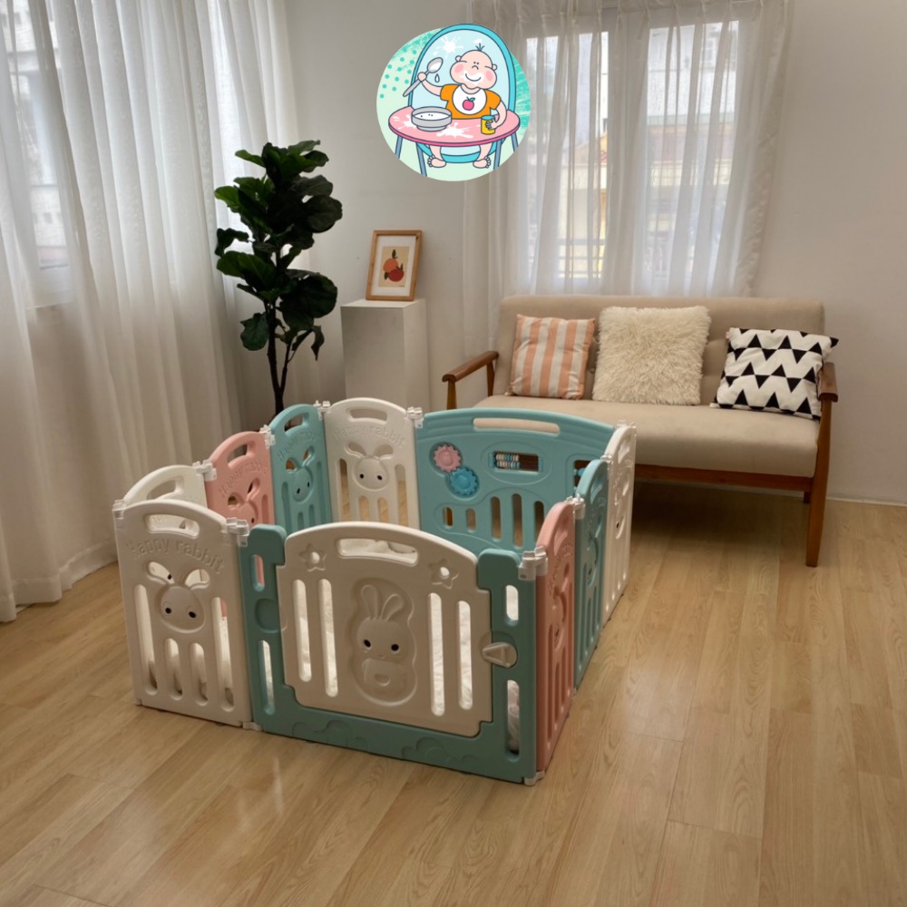 Quây Cũi Nhựa KIDSWOW Hoạ Tiết Dễ Thương Cho Bé