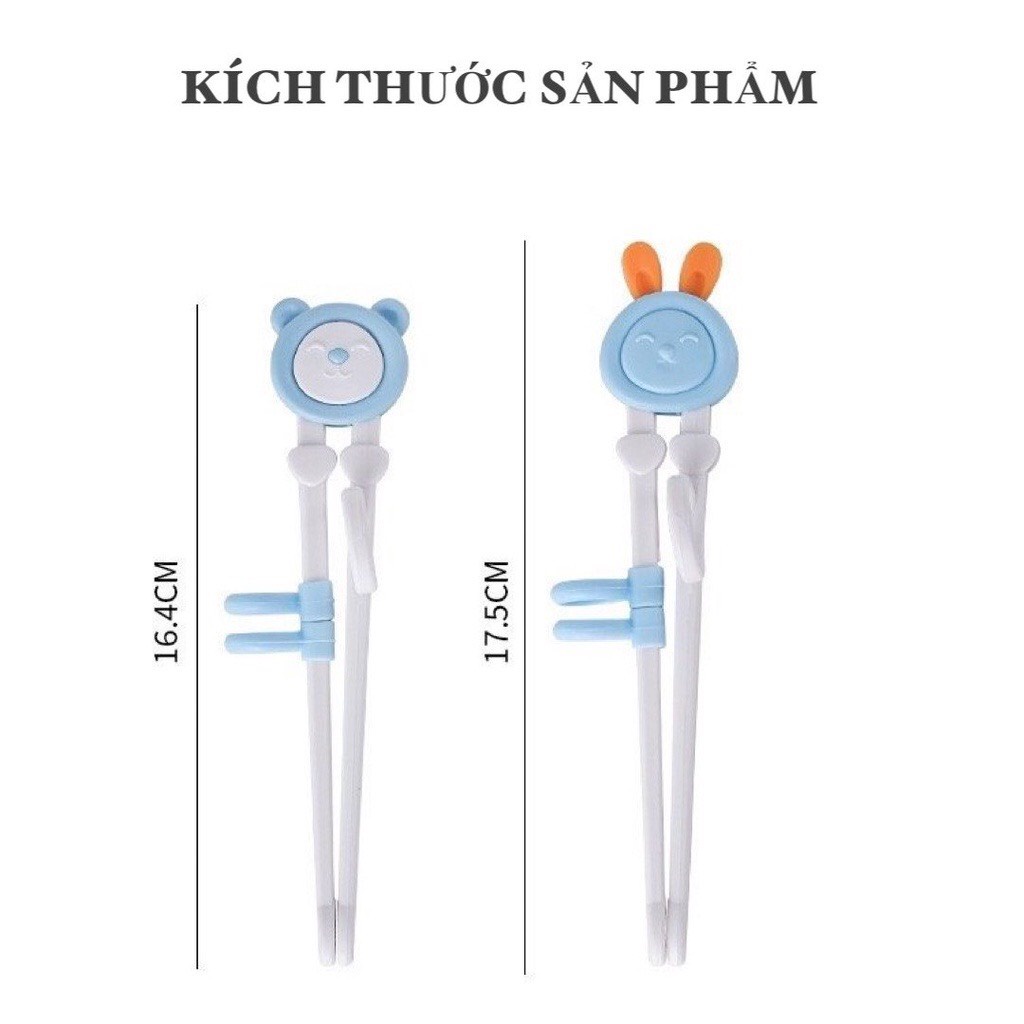 Đũa Tập Ăn Cao Cấp Cho Bé, Chất Liệu Nhựa ABS An Toàn Hàng Xuất Nhật Babibu - DTAG