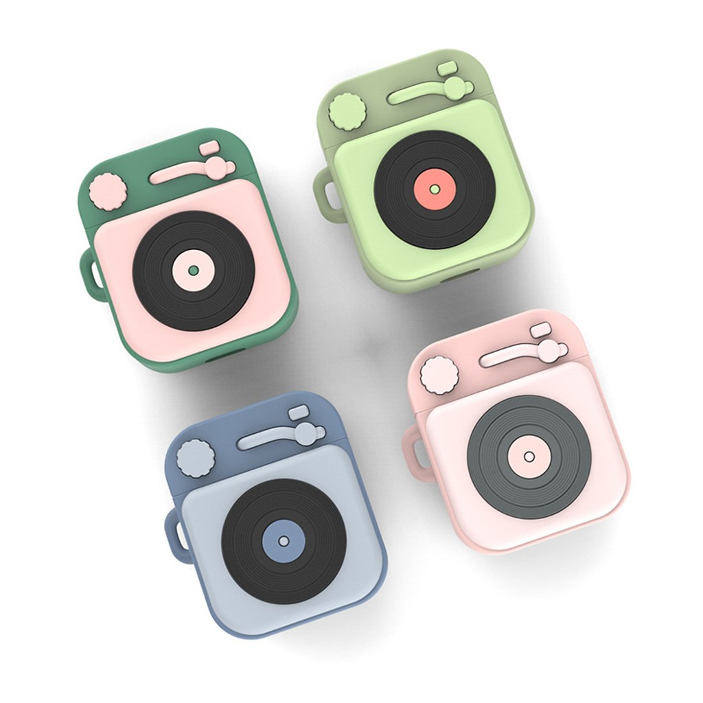 Ốp Case Silicon Cho Airpods 1/ Airpods 2 Hình Máy Nghe Nhạc Retro
