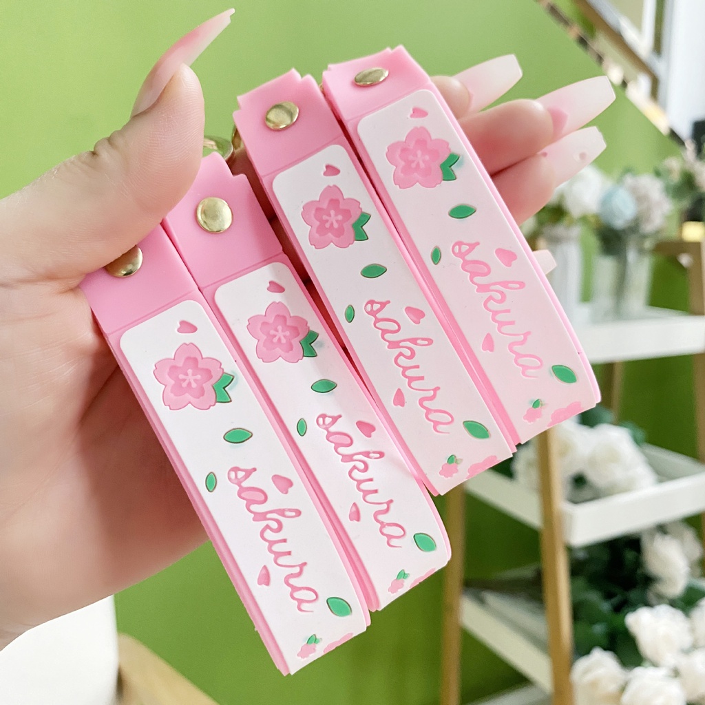 Móc Khóa Thỏ Bông Hoa Nổi Sáng Tạo