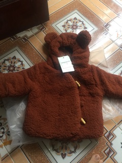 Áo khoác lông cừu cho bé