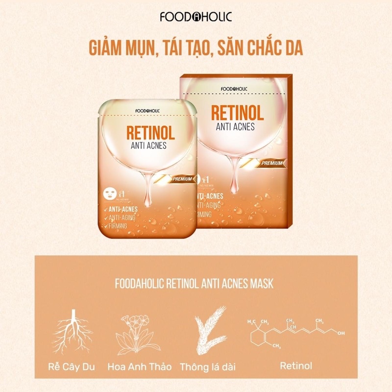 Mặt Nạ Giấy Chăm Sóc Da Foodaholic Essential Mask