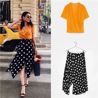 Áo vạt chéo cổ V zara AUTHENTIC new 2018