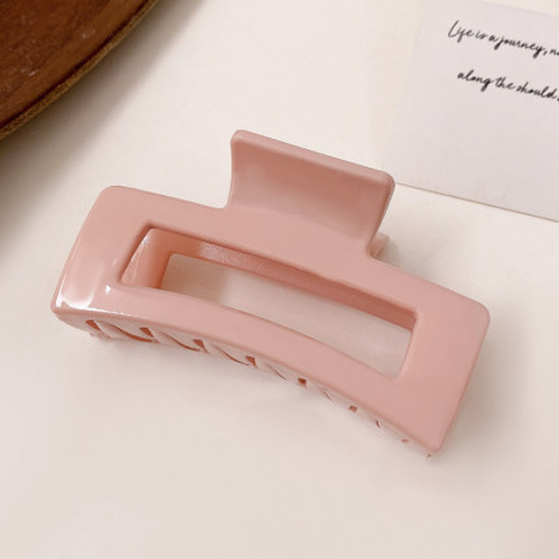 Kẹp tóc nhựa thiết kế đơn giản phong cách thời trang Hàn Quốc