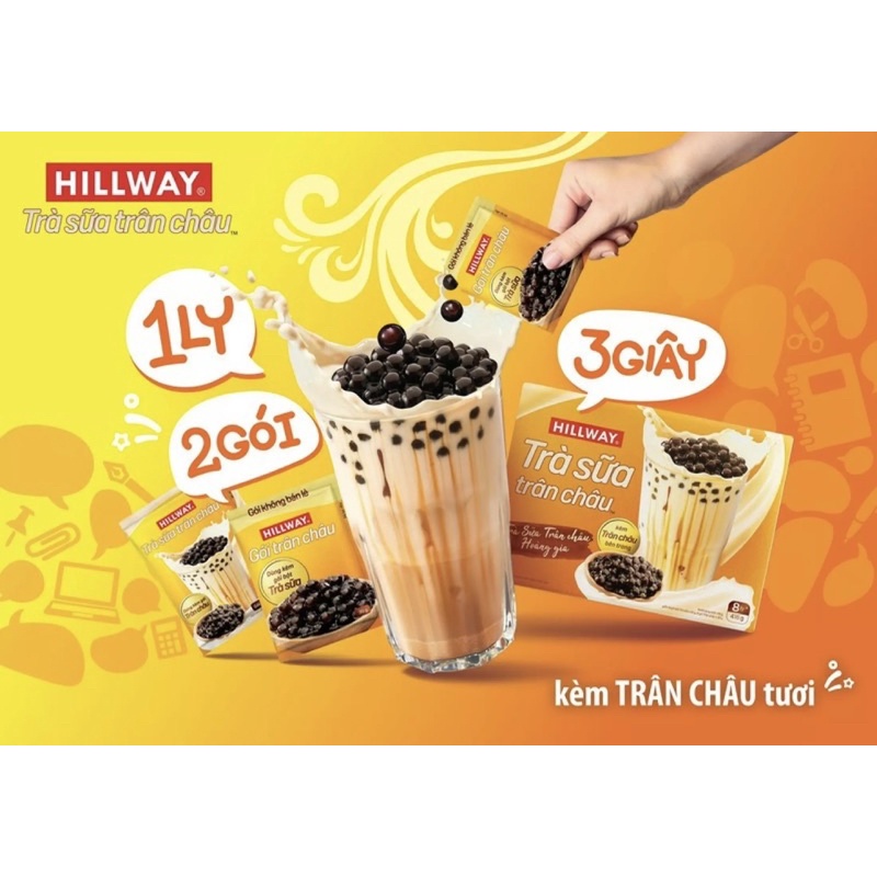 Trà sữa trân châu Hillway hoàng gia ( hộp 5 ly)