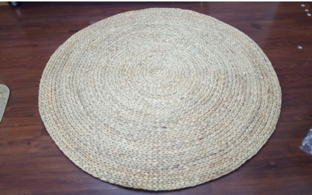 Thảm lục bình, thảm cói decor trải sàn chụp ảnh xuất khẩu _ Hưng Phúc  size 150cm