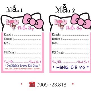 Phiếu giao kitty có keo dán sẵn