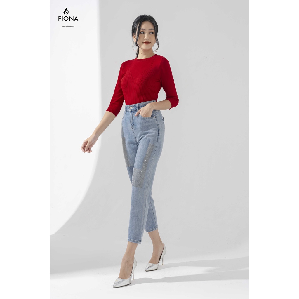 Áo Len Nữ Tay Lỡ FIONA, Áo Nữ Cổ Tròn Thu Đông Mã F850729