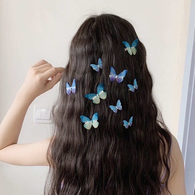 1Pcs 3D Colorful Butterfly Hairclips