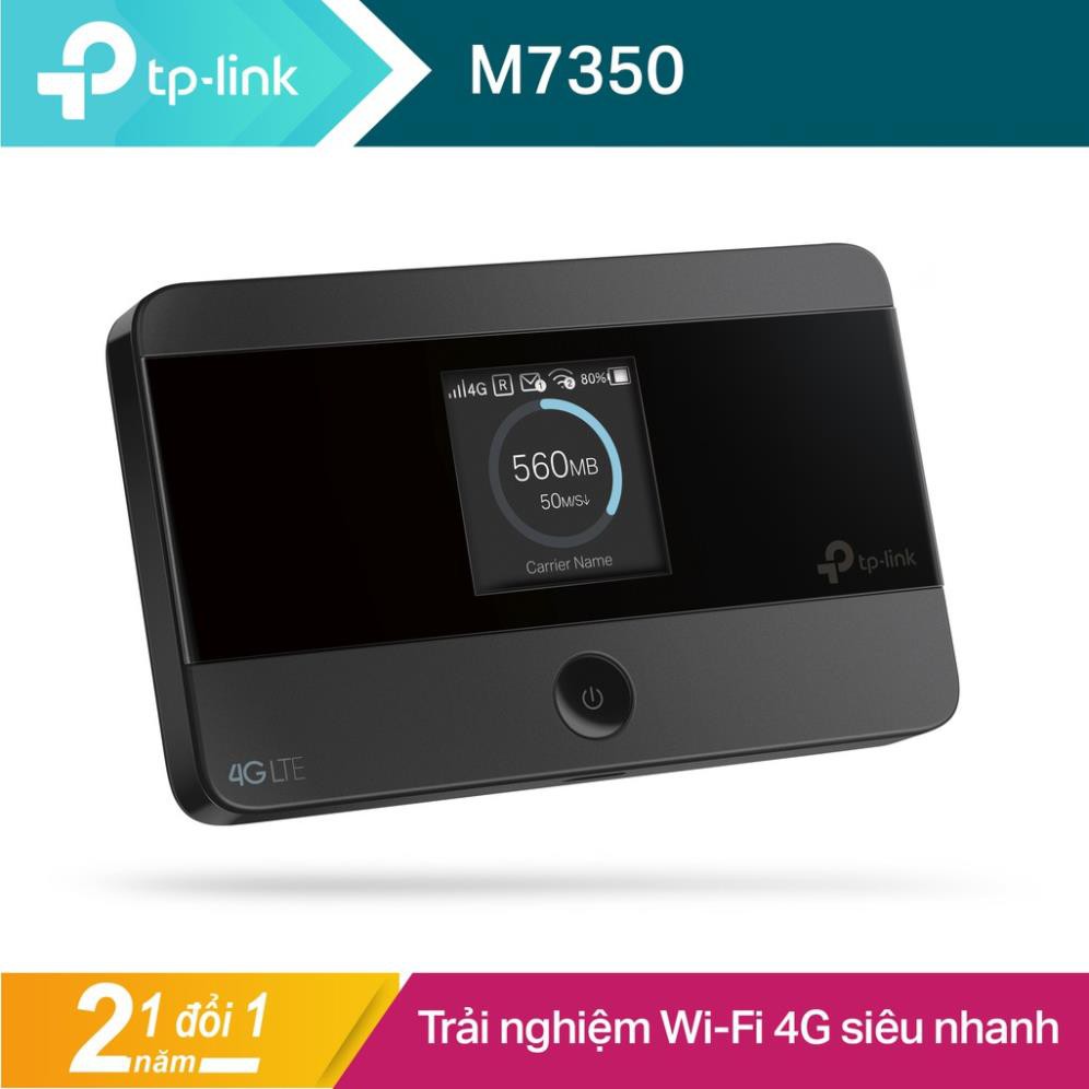 TP-Link Bộ phát wifi di động 4G LTE MiFi - M7350 - Hàng Chính Hãng