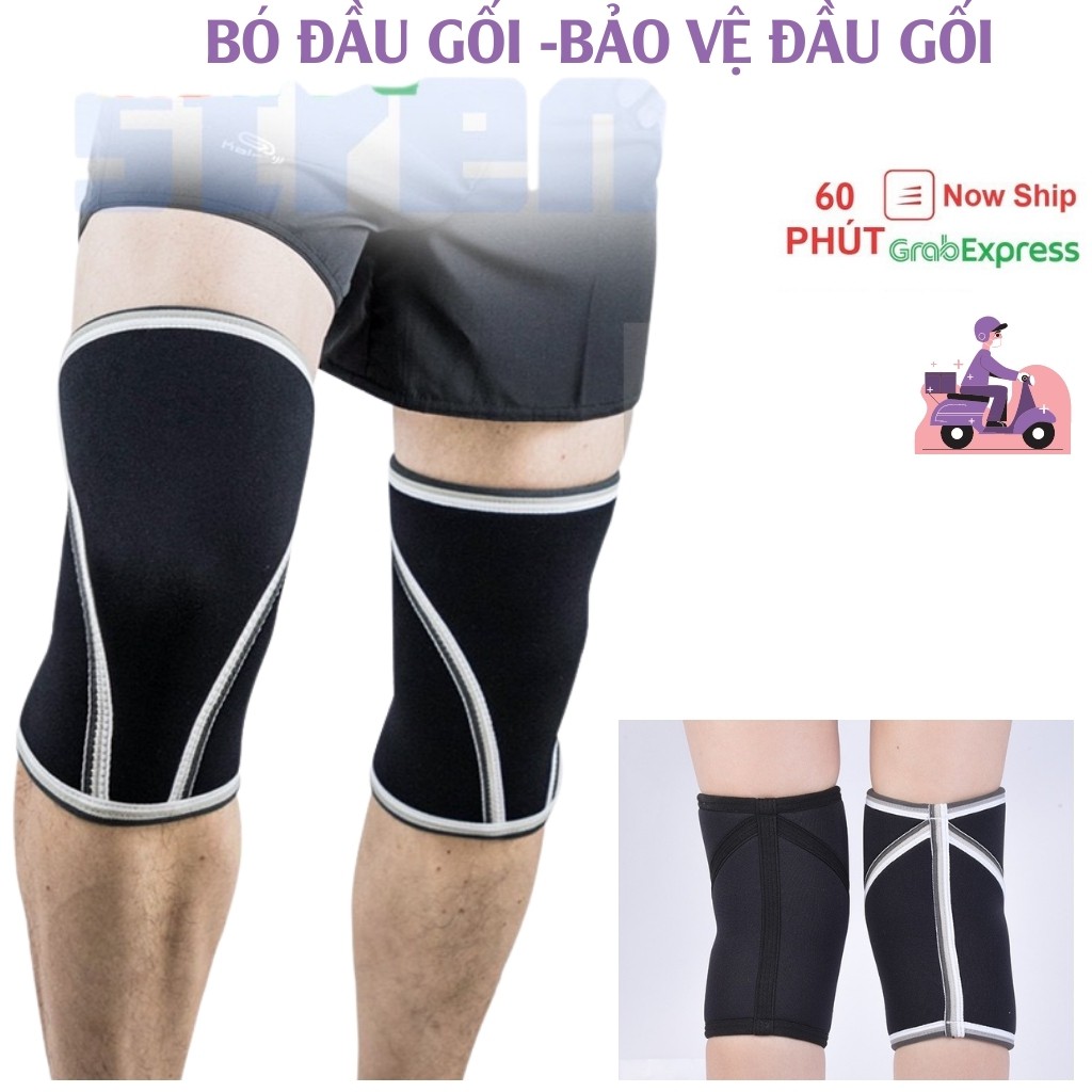 Bó gối tập gym -Bảo vệ đầu gối Xỏ gối squat, quấn gối bảo vệ khi chơi thể thao