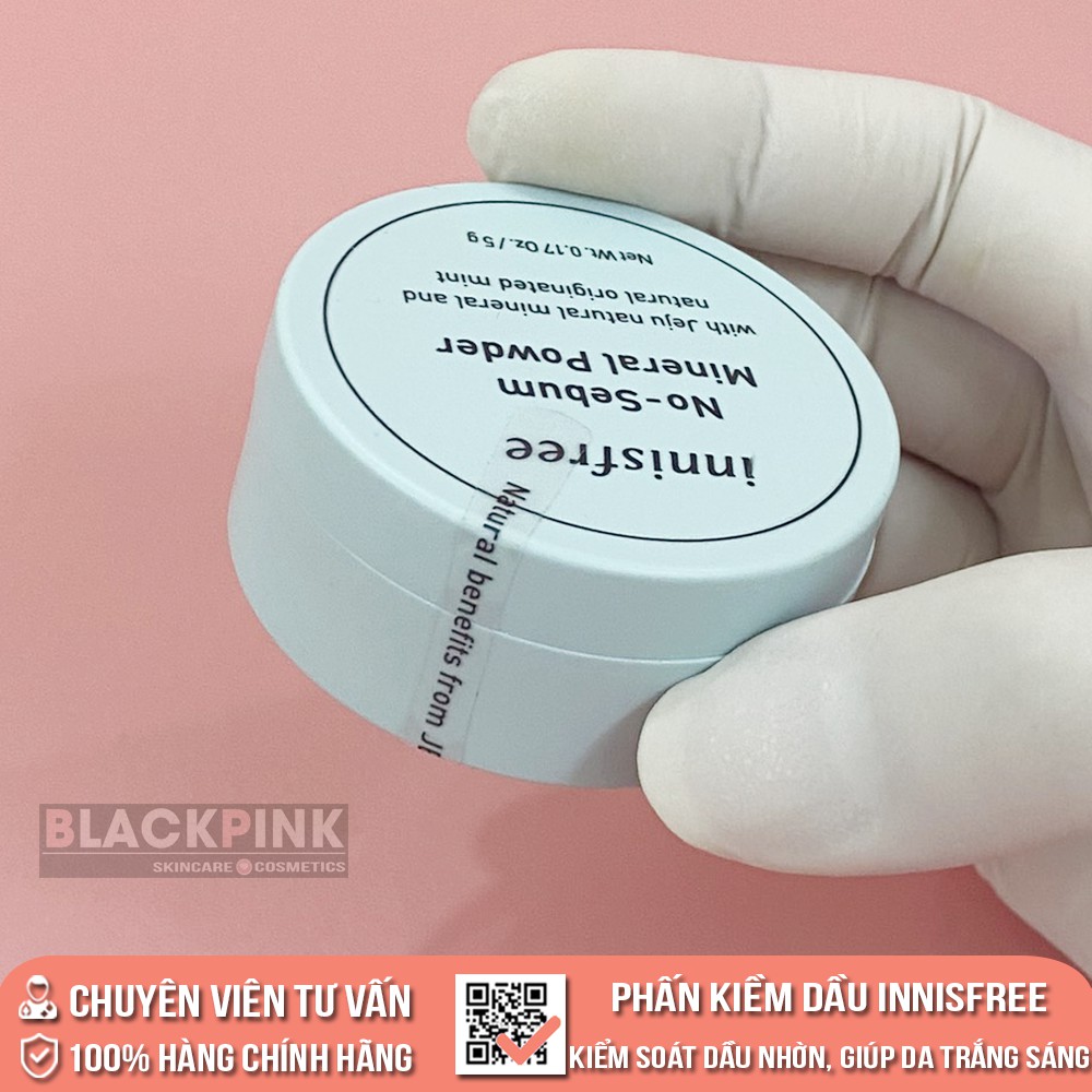 Phấn phủ kiềm dầu Innisfree No Sebum Mineral, Blur Powder dạng bột mịn chiết xuất tự nhiên giúp da mịn mướt, căng bóng | BigBuy360 - bigbuy360.vn