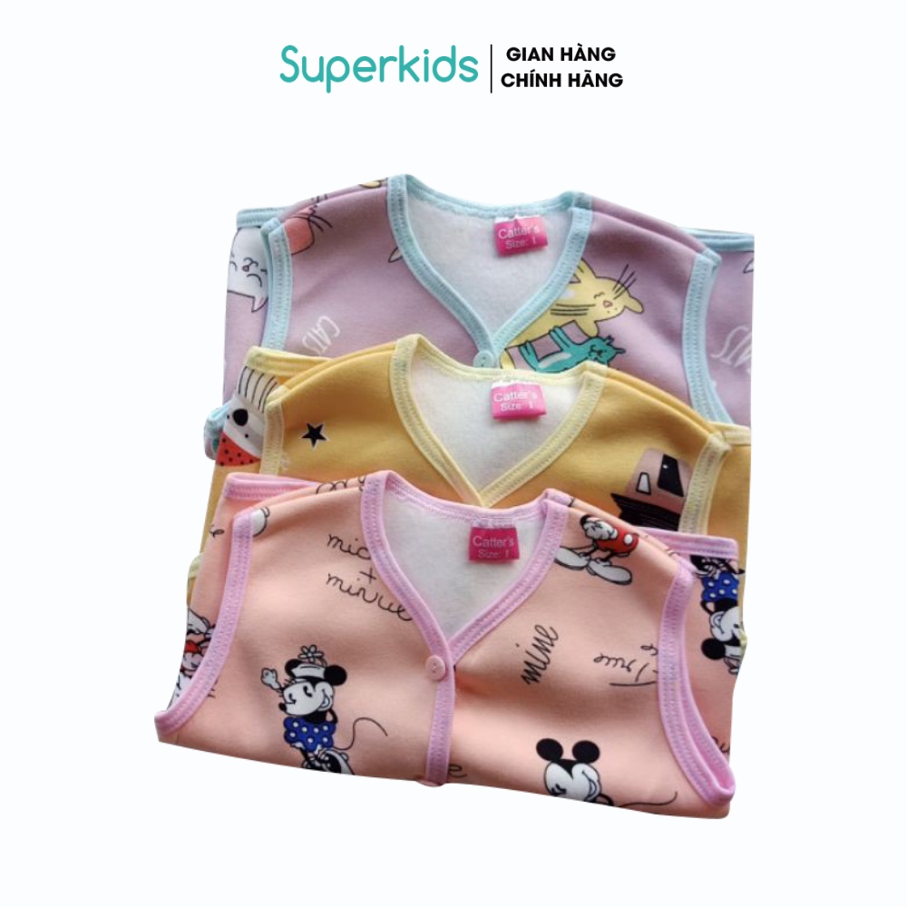 Combo 03 áo gile nỉ bông cho bé 5-15kg QATE516