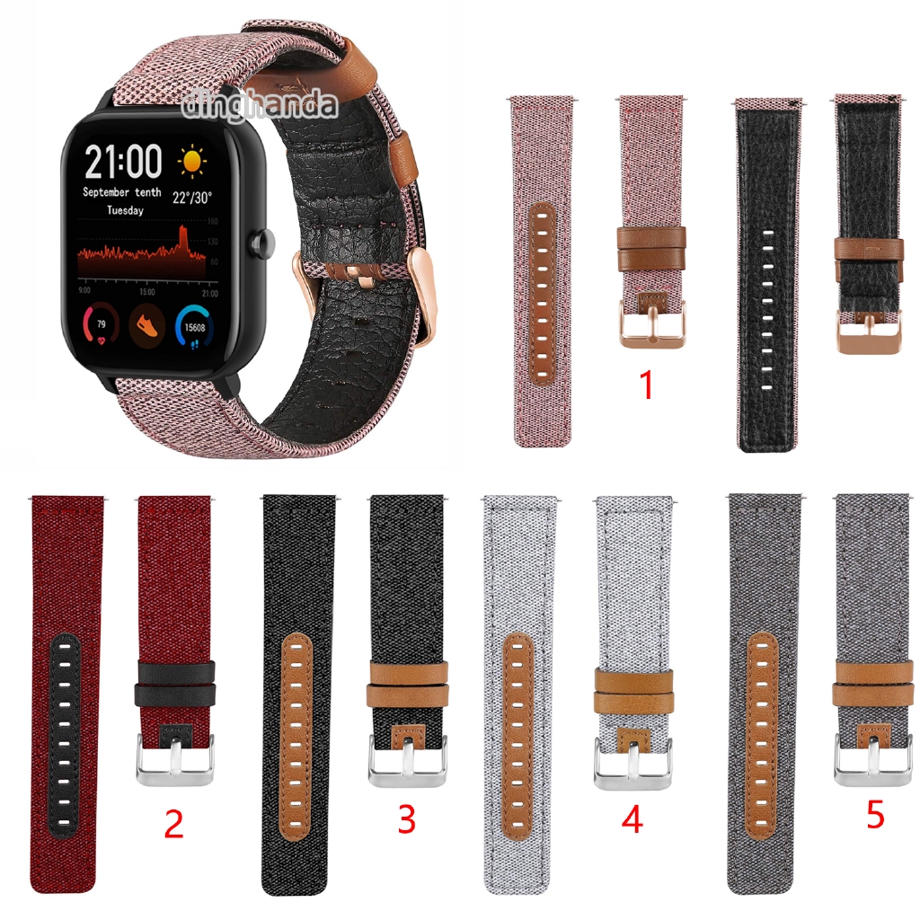 Dây đeo bằng vải bố cho đồng hồ thông minh Huami Amazfit gts 2e GTS2 mini