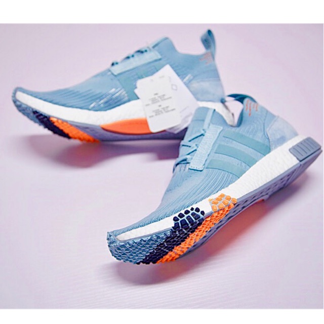 GIÀY THỂ THAO NAM NỮ NMD RACER PRIMEKNIT ASH GREY BLUE