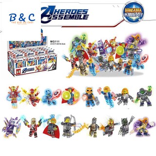 Bộ Đồ Chơi Lego Minecraft 16 IN 1 - Minecraft Siêu Anh Hùng Avenger - 320 Mảnh - Mã MG111