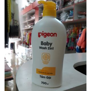 Tắm gội Pigeon 2 in 1 700ml hoa hướng dương